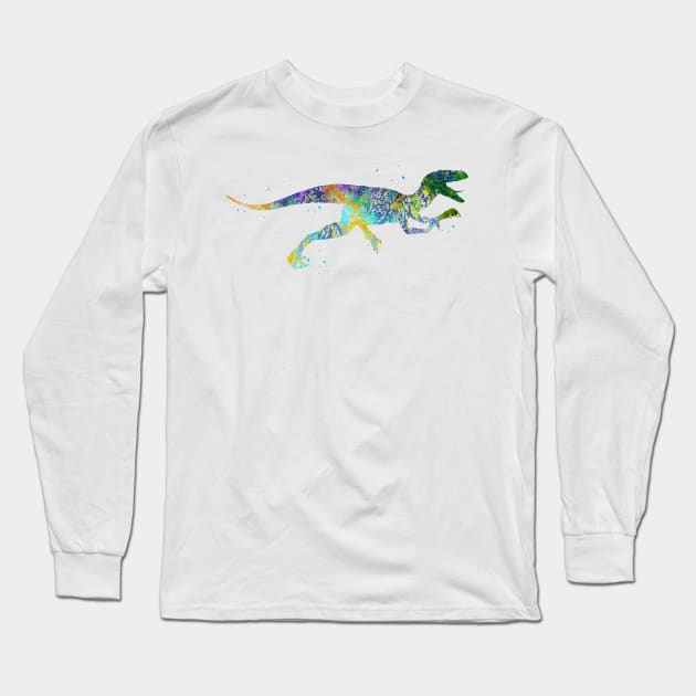 Velociraptor Long Sleeve T-Shirt by erzebeth